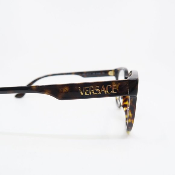 Versace VE 3317-F 108 51mm Brown Tortoise Asian Fit New Unisex Eyeglasses Frames - Picture 4 of 10